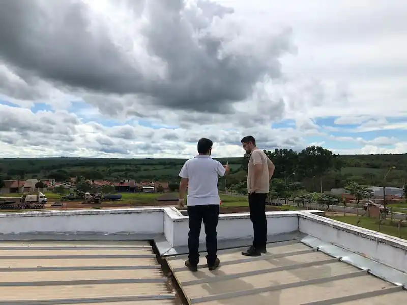 Engenheiros Promab em visita técnica à obra